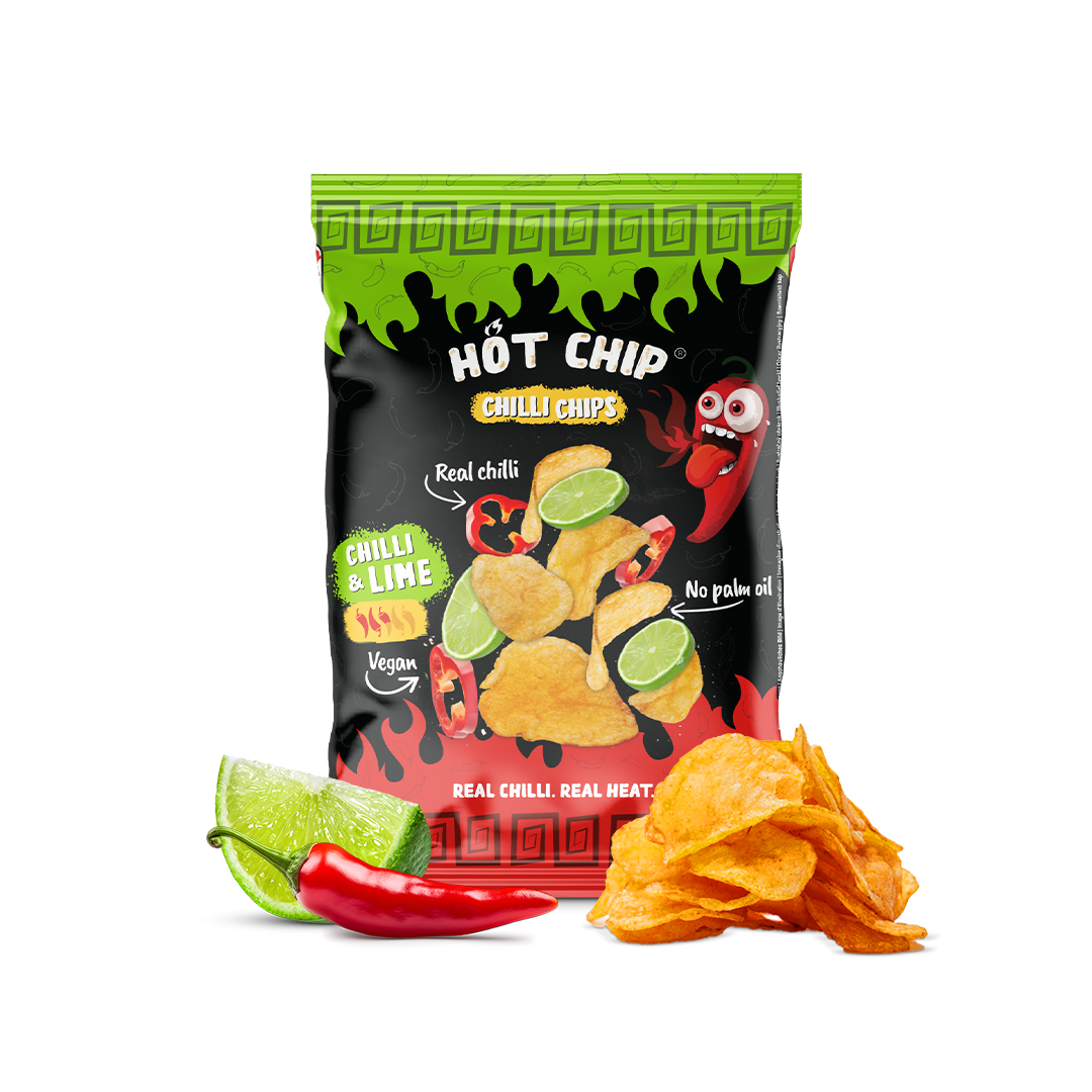 Kartoffelchips Chilli &amp; Lime 80 g | Real Chilli. Real Heat.