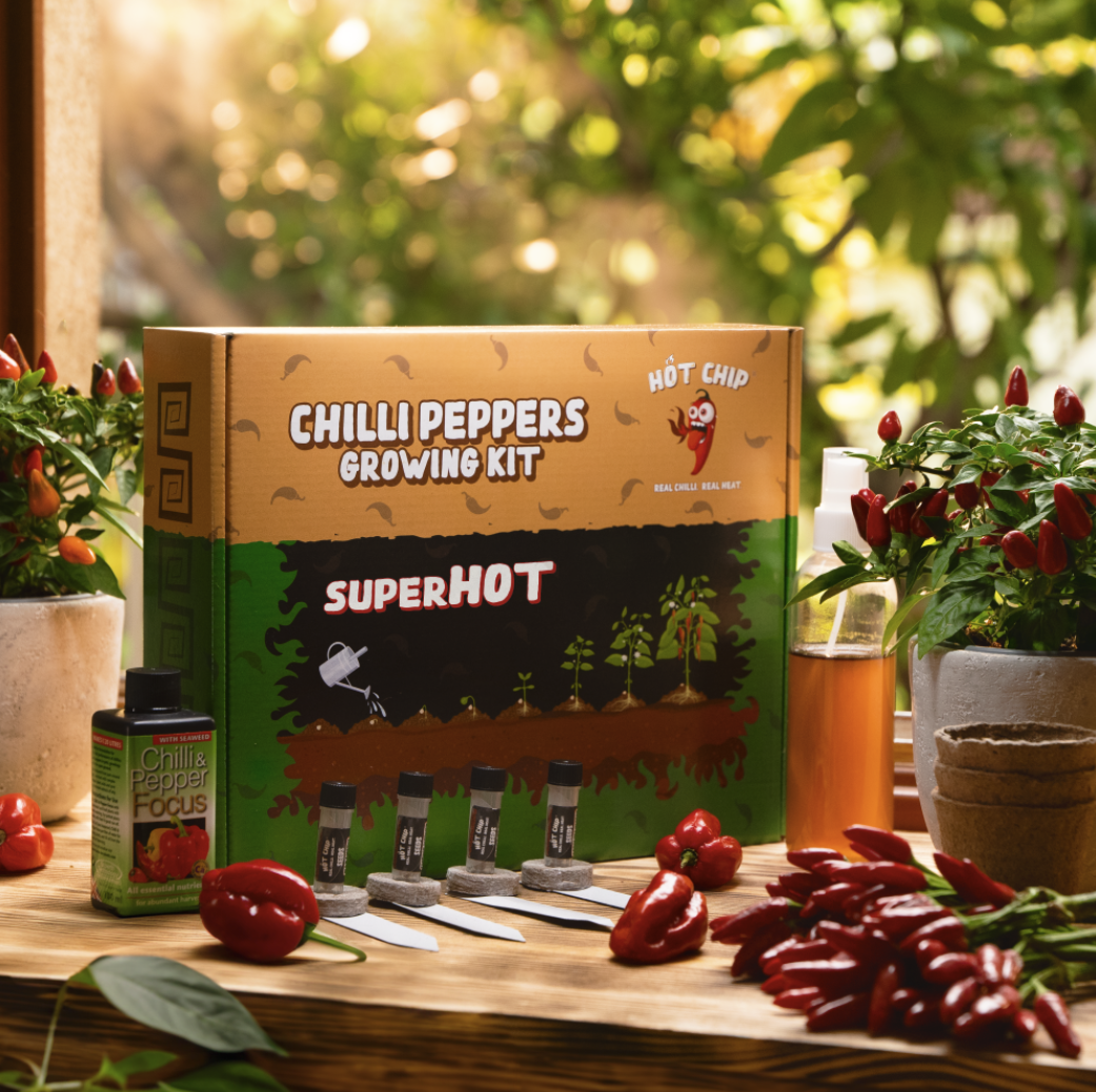 Gift Chili Pepper Growing Kit - Super Hot | Real Chilli. Real Heat.
