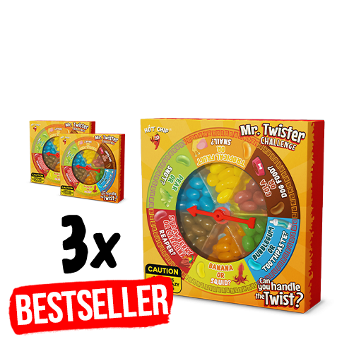 3x Mr. Twister Challenge Trio Pack 120 g (175 Kč/ks)