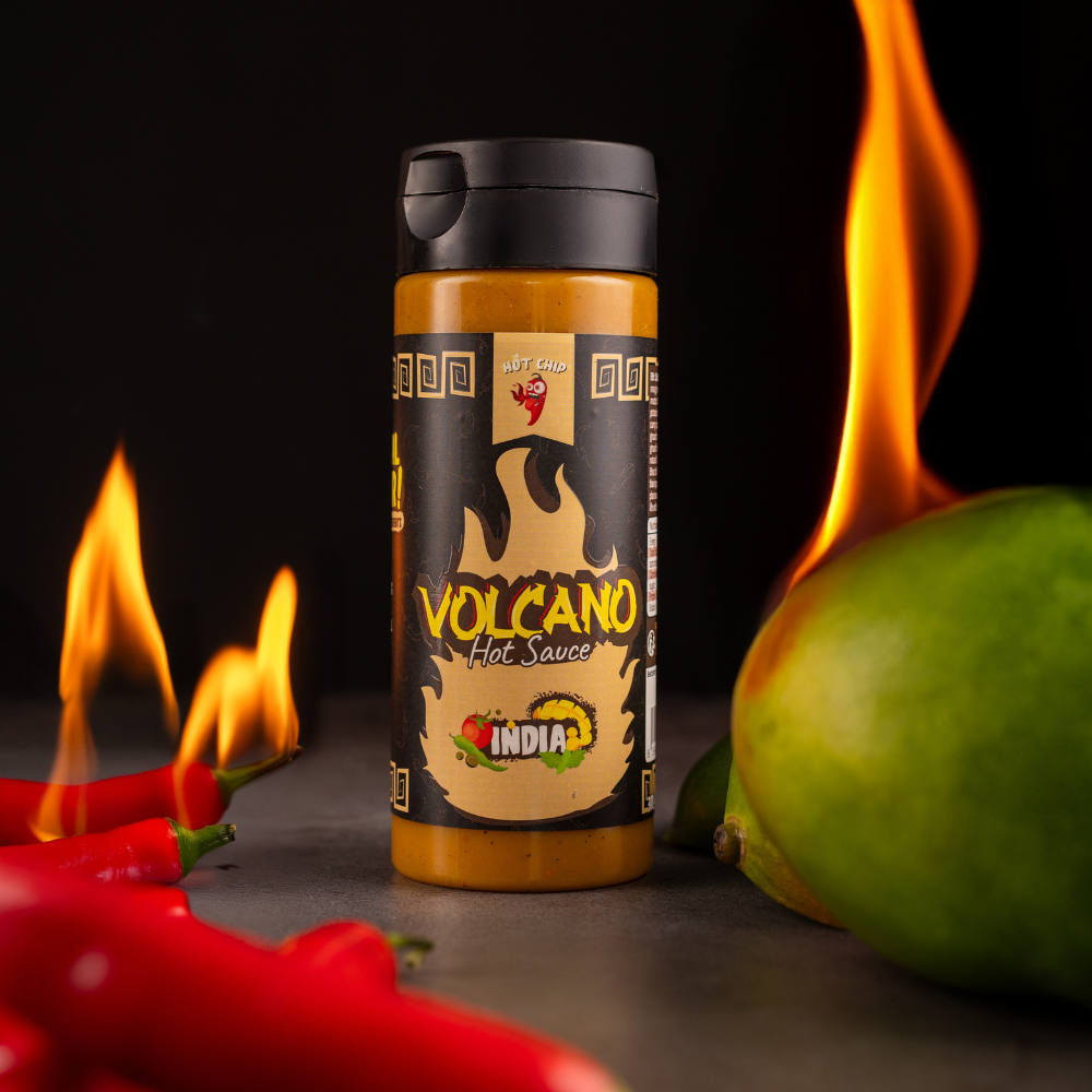 Hot Chip Volcano Indiai Chilli Szósz 270 ml – Volcano | Real Chilli. Real Heat.