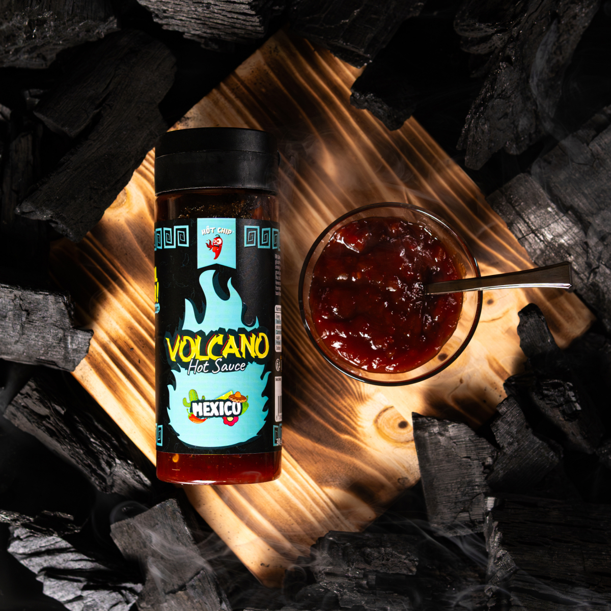 Hot Chip Volcano Mexican Hot Sauce 270 ml – Volcano | Real Chilli. Real Heat.