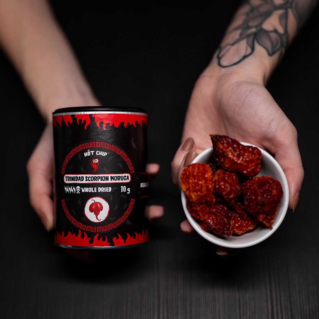 Trinidad Moruga Scorpion dried pepper pods 10 g Real Chilli