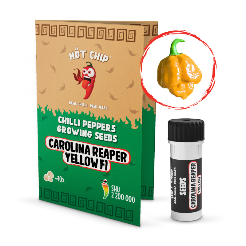 HOT CHIP Carolina Reaper Yellow F1 - semínka chilli