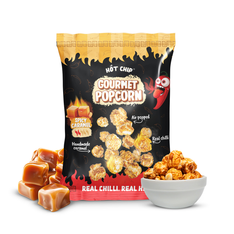 HOT CHIP Popcorn Spicy Caramel 120 g