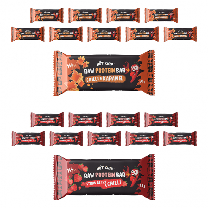 Discounted packaging of RAW Bars 10+10 
