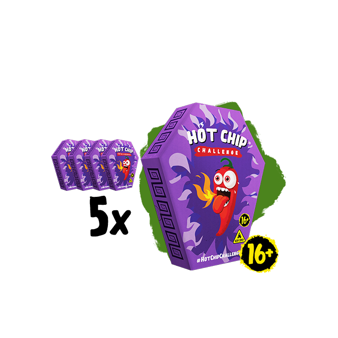 5x HOT-CHIP Challenge Tree Pack 2,5 g (2390 Ft/db) | Real Chilli. Real ...