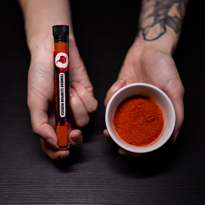 Trinidad Moruga Scorpion chili pulver 10 g | Real Chilli. Real Heat.