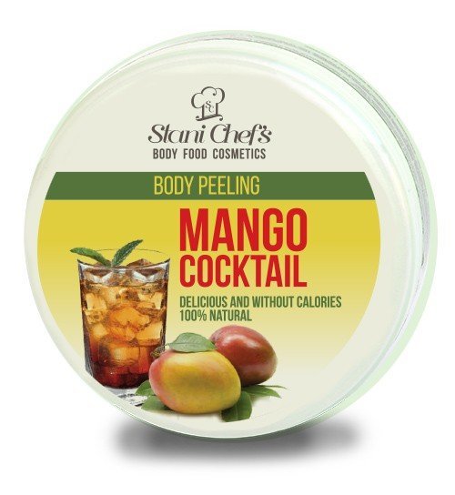 Přírodní tělový peeling mango koktejl na bázi mořské soli 250 ml