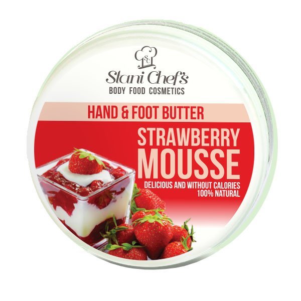Natürliche Hand- und Fußcreme Erdbeermousse 100 ml