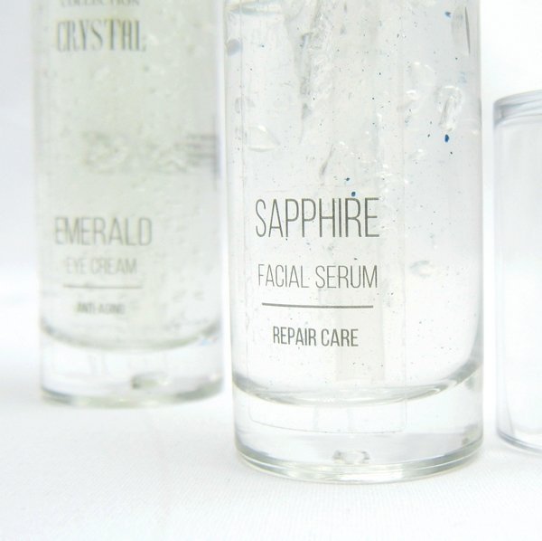Přírodní obličejové obnovující gel sérum safír 30 ml