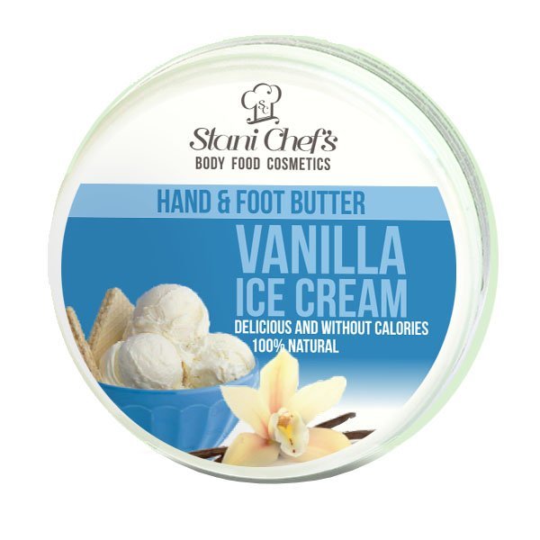 Crema naturale per mani e piedi al gelato alla vaniglia 100 ml