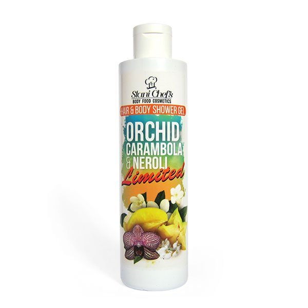 Gel doccia naturale per capelli e corpo orchidea, carambola e neroli 250 ml