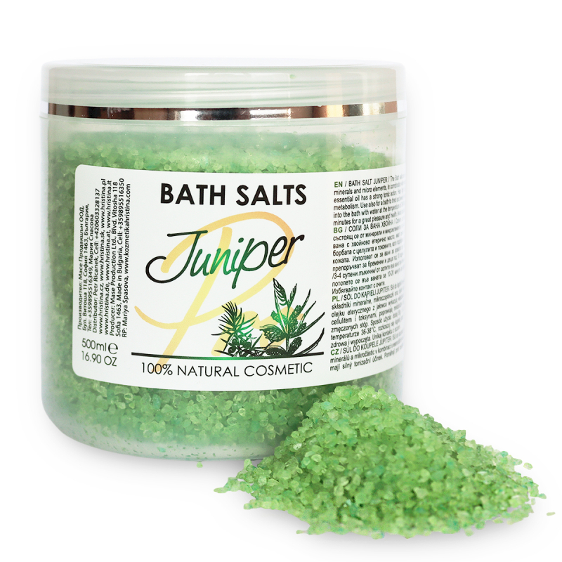 Соль для ванны Sezmar Professional Juniper, можжевельник, тонизирующая, 500 мл