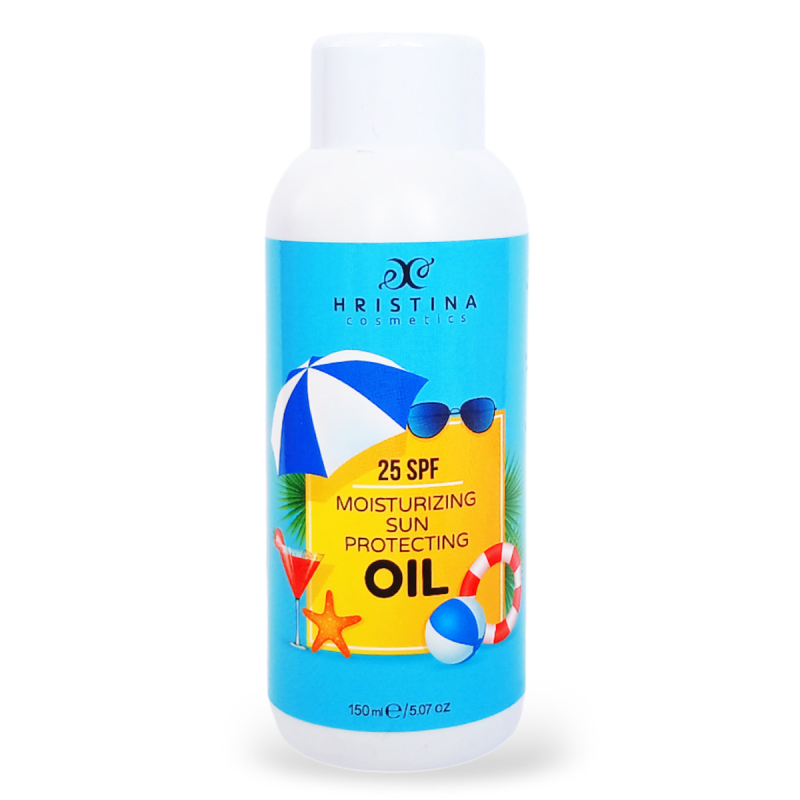 Hristina 25 SPF Prírodný hydratačný olej na opaľovanie 150 ml