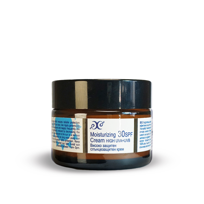 Солнцезащитный крем для лица Hristina SPF 30, увлажняющий, натуральный, 50 мл
