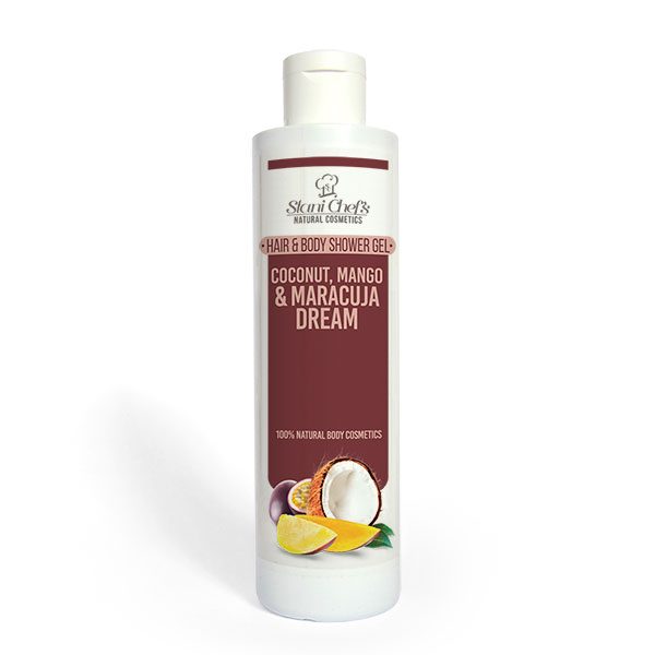 Duschgel für Haut und Haar „Kokos, Mango und Passionsblume (Maracuja)“ 250 ml