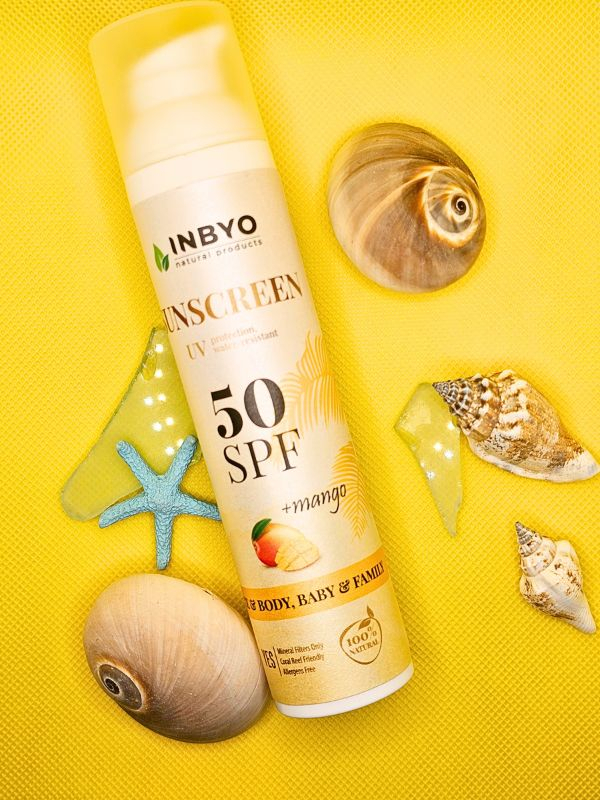Солнцезащитный крем для лица и тела Inbyo SPF 50 для детей и взрослых, с манго, 100 мл — фото 5