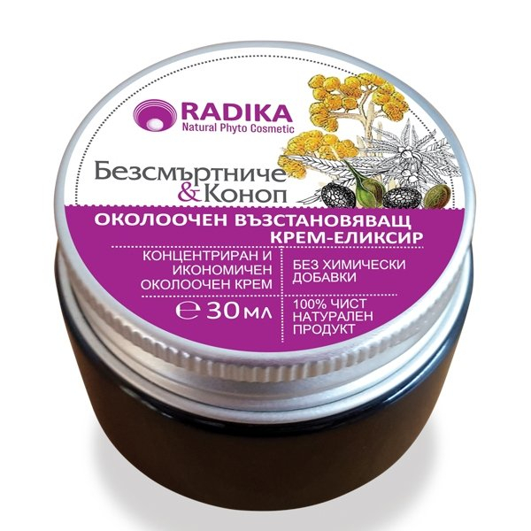 RADIKA Regeneračný očný krém s talianskou vôňou a konope 30 ml