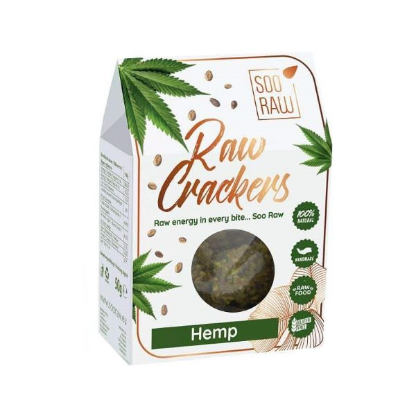 Soo Raw SOORAW Sušené krekry konopné 50 g