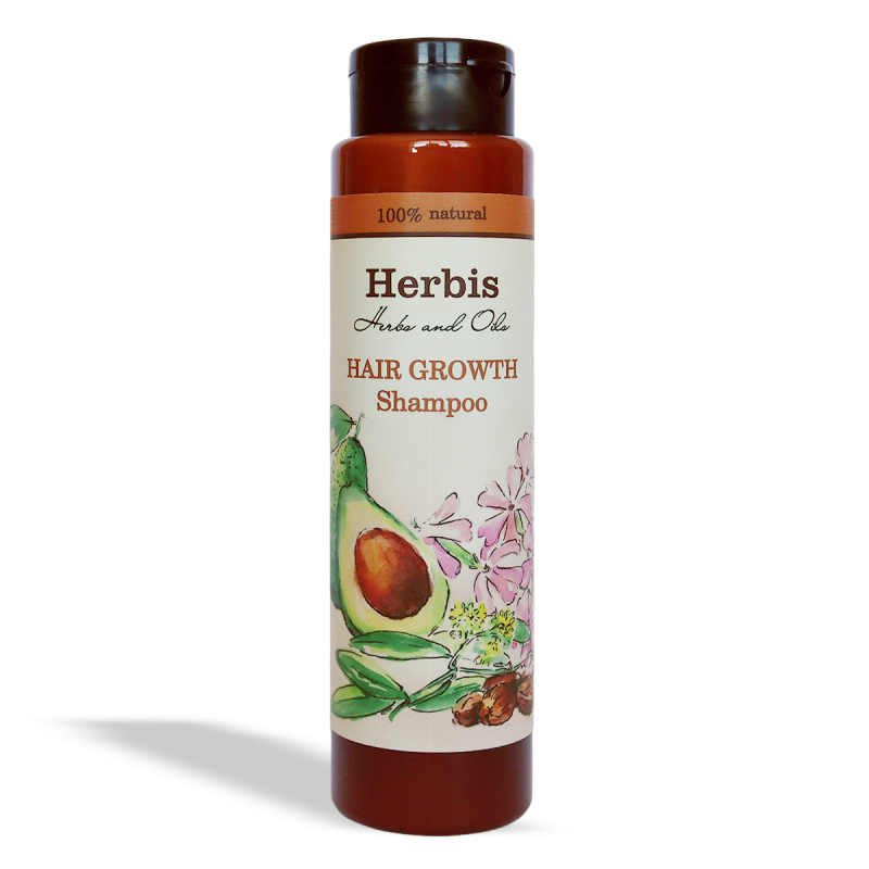 Шампунь Herbis для роста волос, с маслом жожоба, 300 мл