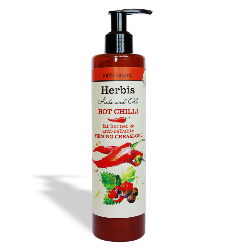 Крем антицеллюлитный Herbis Hot Chilli, согревающий, укрепляющий, 200 мл