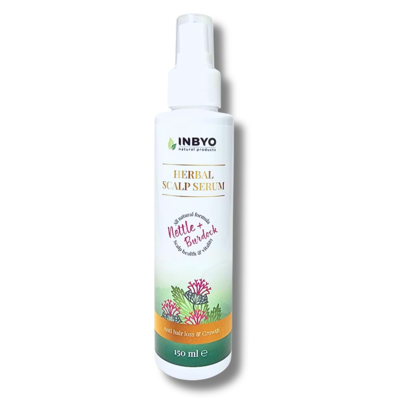 INBYO Prírodné bylinné sérum proti vypadávaniu vlasov s žihľavou a lopúchom 150 ml