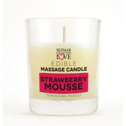 Naturalna świeca do masażu truskawka 100 ml