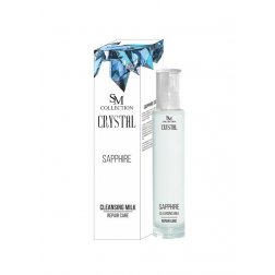 Natürliche Reinigungsmilch für Augen, Gesicht und Lippen – Saphir 100 ml