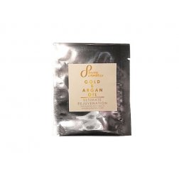 Natürliche revitalisierende 24-Stunden-Gesichtscreme Goldpartikel und Arganöl 5 ml