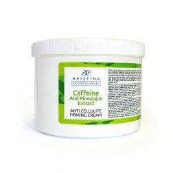 Natürliche Anti-Cellulite und Festigungscreme mit Koffein und Ananasextrakt 500 ml