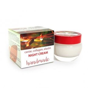 Crema notte naturale fatta a mano con caviale, collagene ed elastina 50 ml