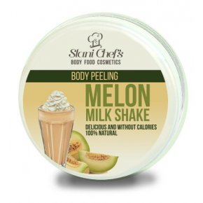 Prírodný telový peeling melónovy mliečny šejk na báze morské soli 250 ml