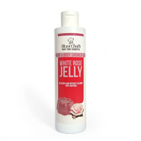 Natürliches Duschgel für Haut und Haar Gelee aus weißer Rose 250 ml 