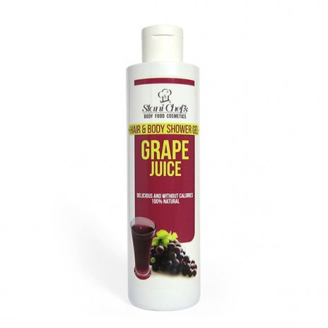 Gel doccia naturale per corpo e capelli al succo d’uva 250 ml 
