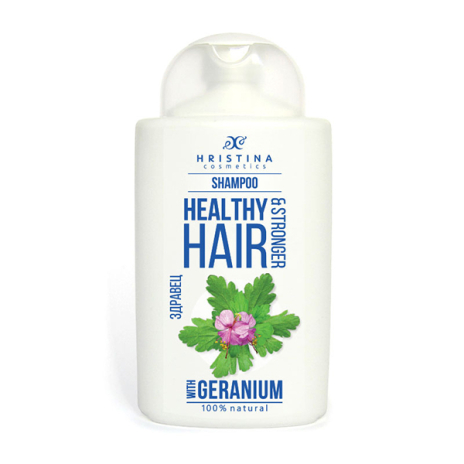 Naturalny szampon do włosów zdrowych i mocnych pelargonia 200 ml 