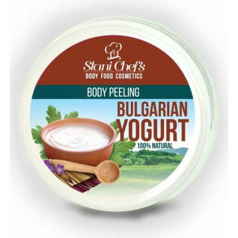Přírodní tělový peeling bulharský jogurt na bázi mořské soli 250 ml 