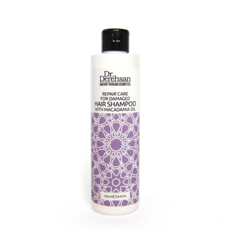 Naturalny szampon do włosów uszkodzonych z olejem macadamia 250 ml 