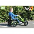 Šlapací kára Foxy + přívěsný vozík