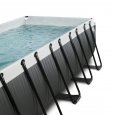 Bazén Exit 540 x 250 x 122 cm s pískovou filtrací - barva černá, kůže