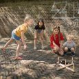 Hra dřevěné kroužky pro děti - hod na cíl
