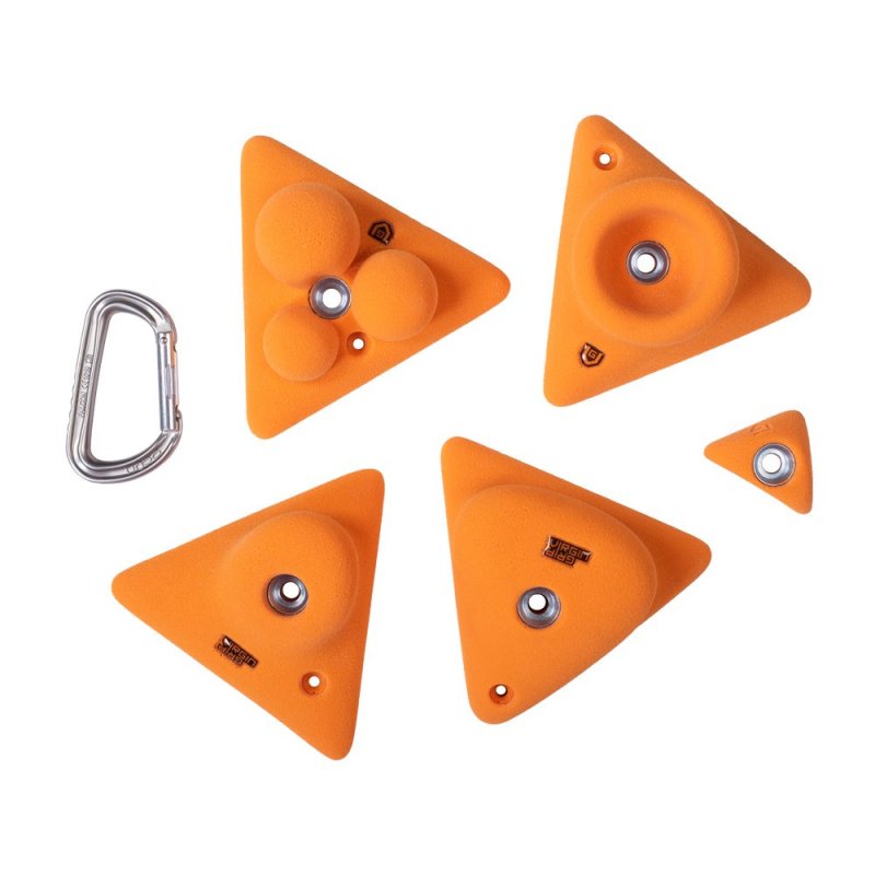 BLOCKids – venkovní extra sada oranžových lezeckých chytů