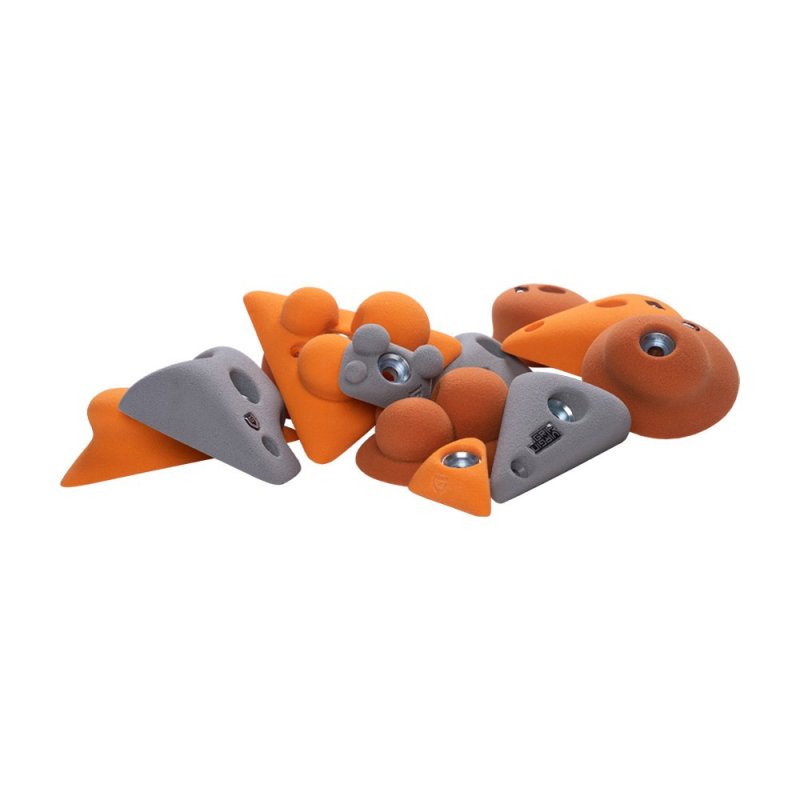 BLOCKids – venkovní extra sada oranžových lezeckých chytů