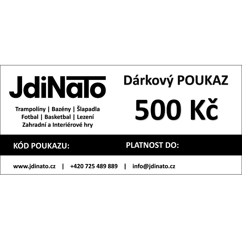 Dárkový poukaz Jdinato.cz 500 Kč
