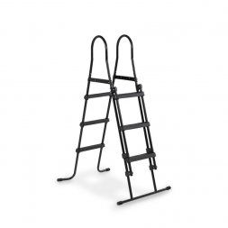 Schůdky k bazénu 91 - 107 cm - černé