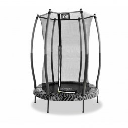 Trampolína Exit Tiggy Junior 140 cm s ochrannou sítí černo/šedá
