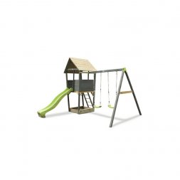 Dětské hřiště Exit Aksent Playtower + houpačkové rameno 2 houpačky