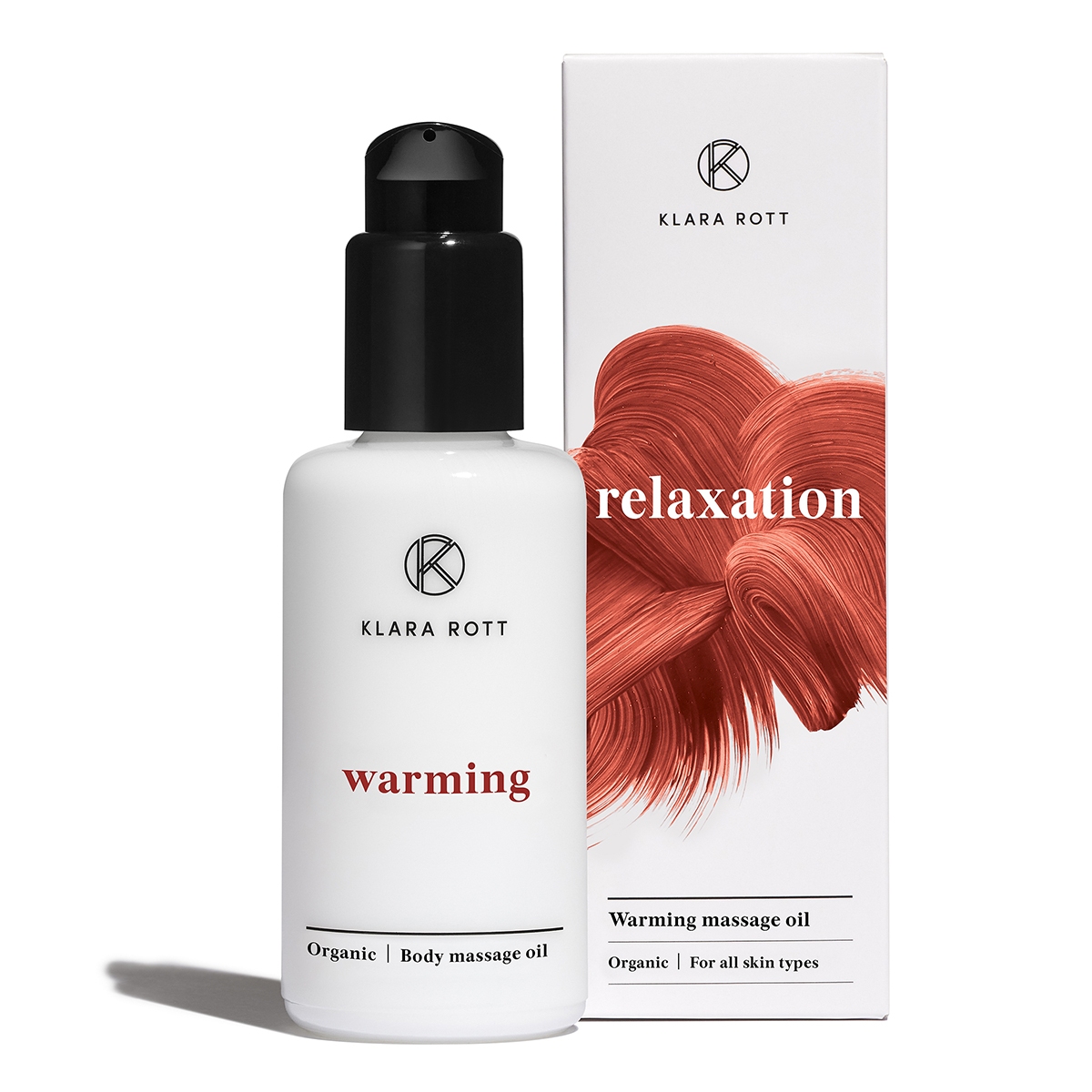 Relaxation Warming body massage oil Czech natural organic cosmetics