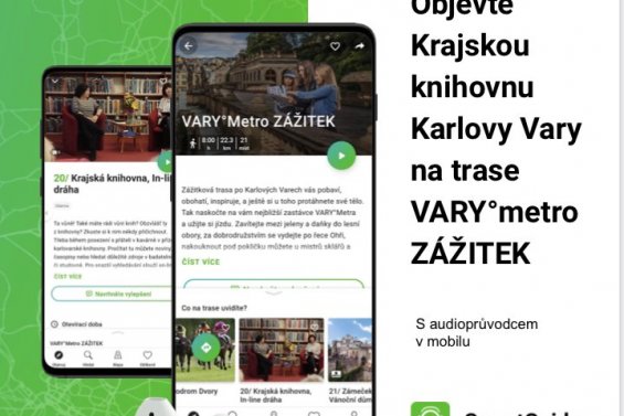 Krajská knihovna Karlovy Vary se stala součástí průvodce Karlových Varů na platformě SmartGuide