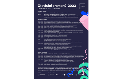 Otevírání pramenů Luhačovice 2023: Program