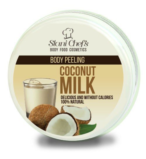 STANI CHEF'S Přírodní tělový peeling kokosové mléko na bázi mořské soli 250 ml